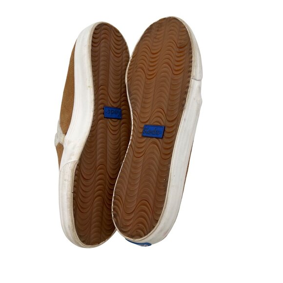 Keds Women's Slip On Leather size 8.5 Suede Brown Sherpa Lined - Picture 7 of 7
